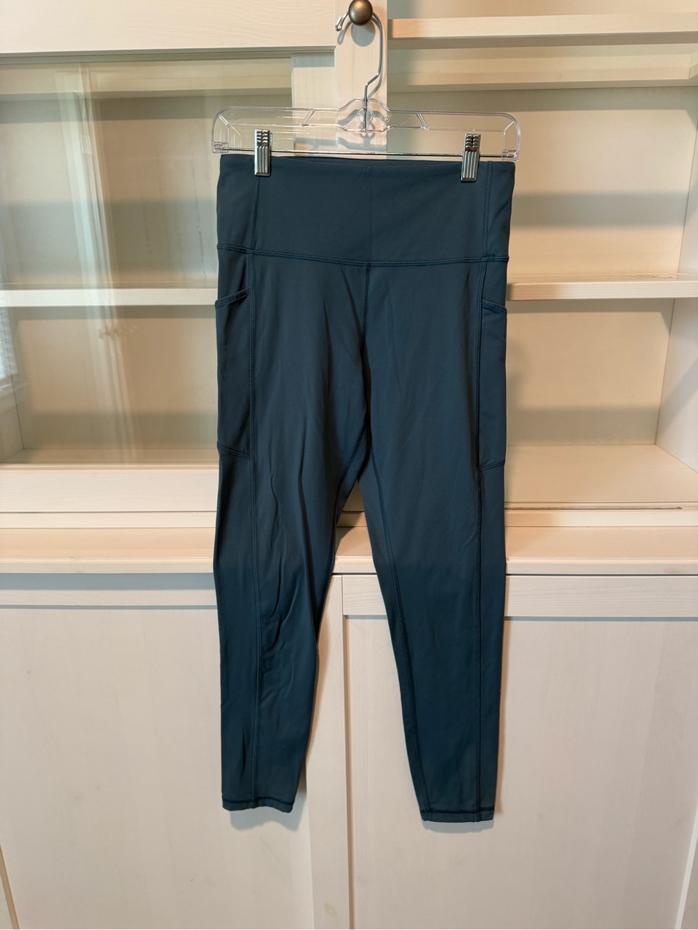 CRZ YOGA High-Waist Pockets Athletic Leggings in Teal